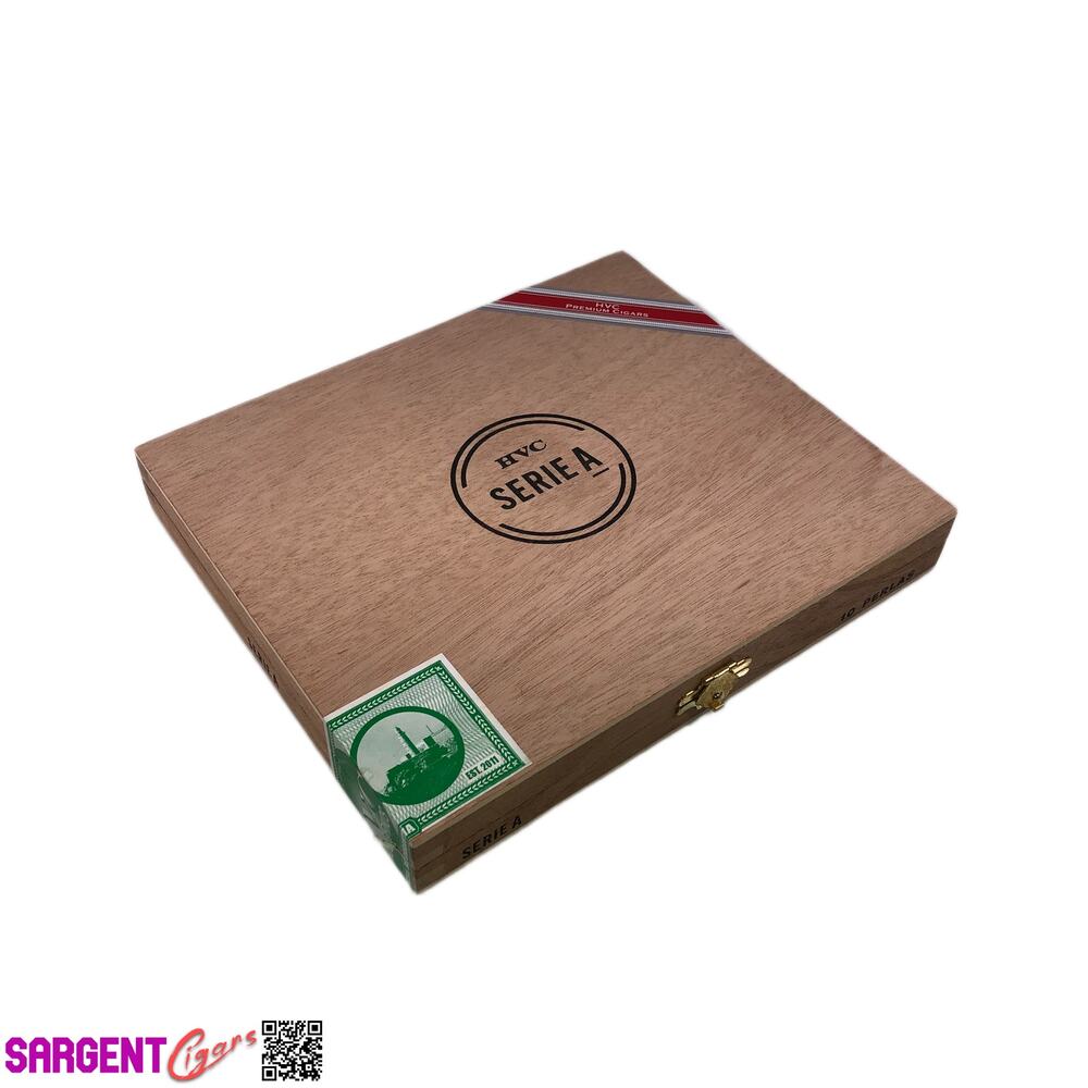 HVC Serie A Perlas Empty Wooden Cigar Box 8x6.75x1.25